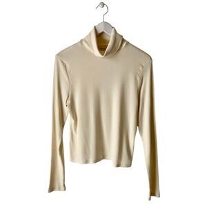 Madewell Ribbed Turtleneck Long-Sleeve Tee Size XXL